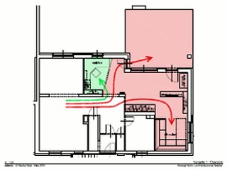 Konzept Wohn- und Arbeitszimmer Haus W.