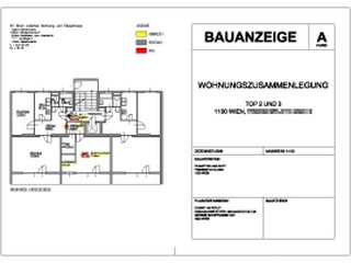 Plan für Bauanzeige